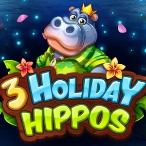 3 holiday hippos slot icon