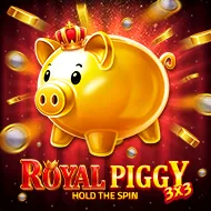 3x3 royal piggy hold the spin slot icon