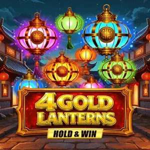 4 gold lanterns slot icon