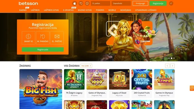 betsson casino website screen