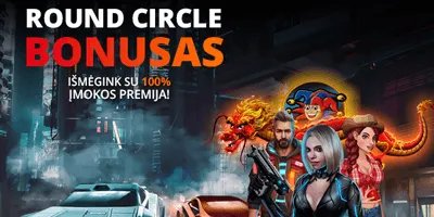 uniclub kazino round circle bonusas