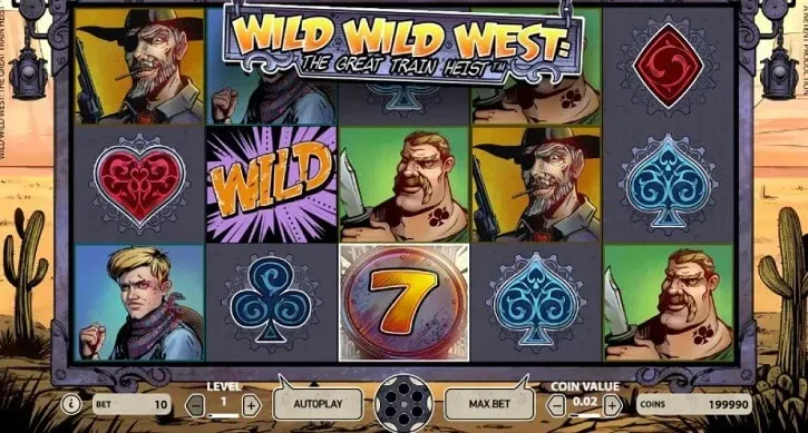 wild wild west slot screen